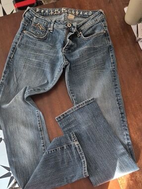 Dex Blue Denim Jeans with Branded Rivet